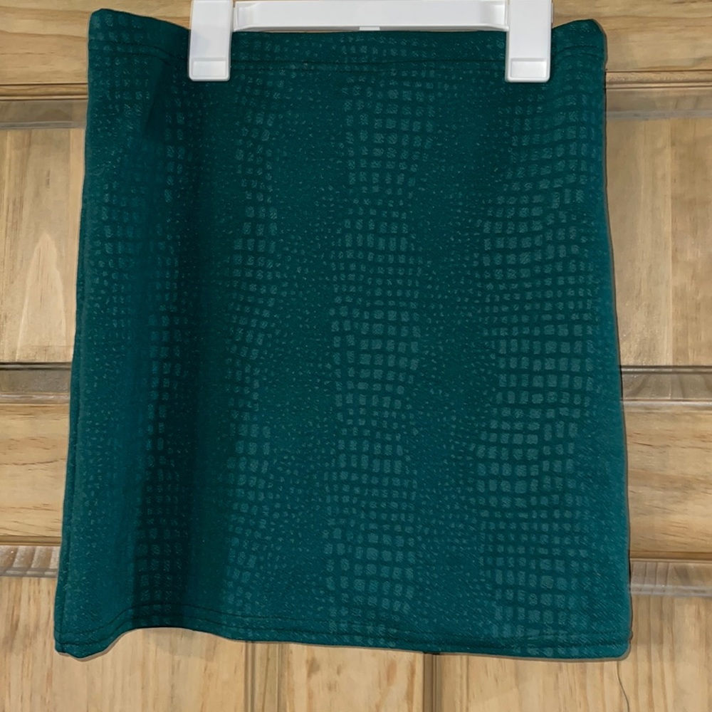 Croc Print Bodycon Mini Skirt